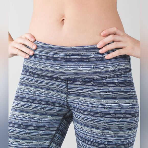 Lululemon Wunder Under Pant III Blue Size 4 Crop - Picture 1 of 6